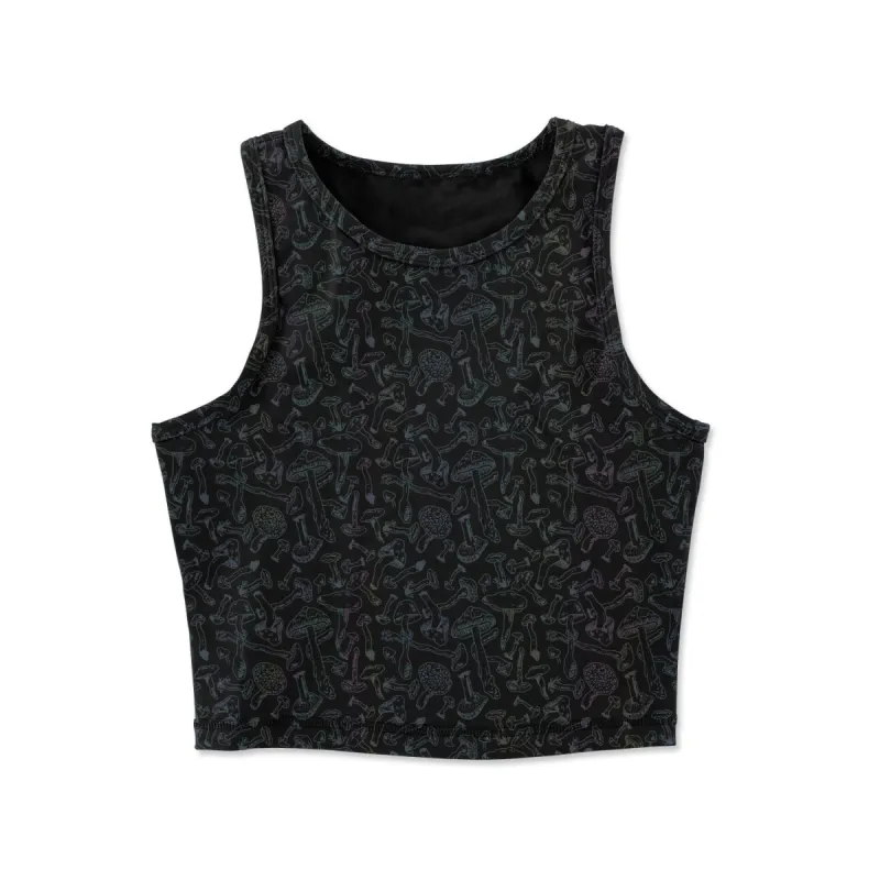 Classic Crop Top - Mushrooom Reflective sold by Flex Living