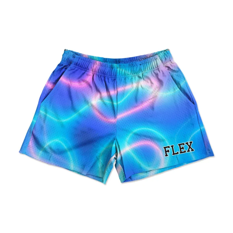 Mesh Flex Shorts 5" - Neon Glow sold by Flex Living