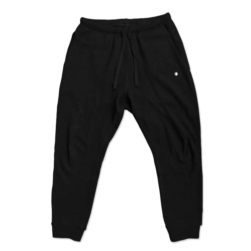Waffle Tech Lounge Pants - Black sold by Flex Living
