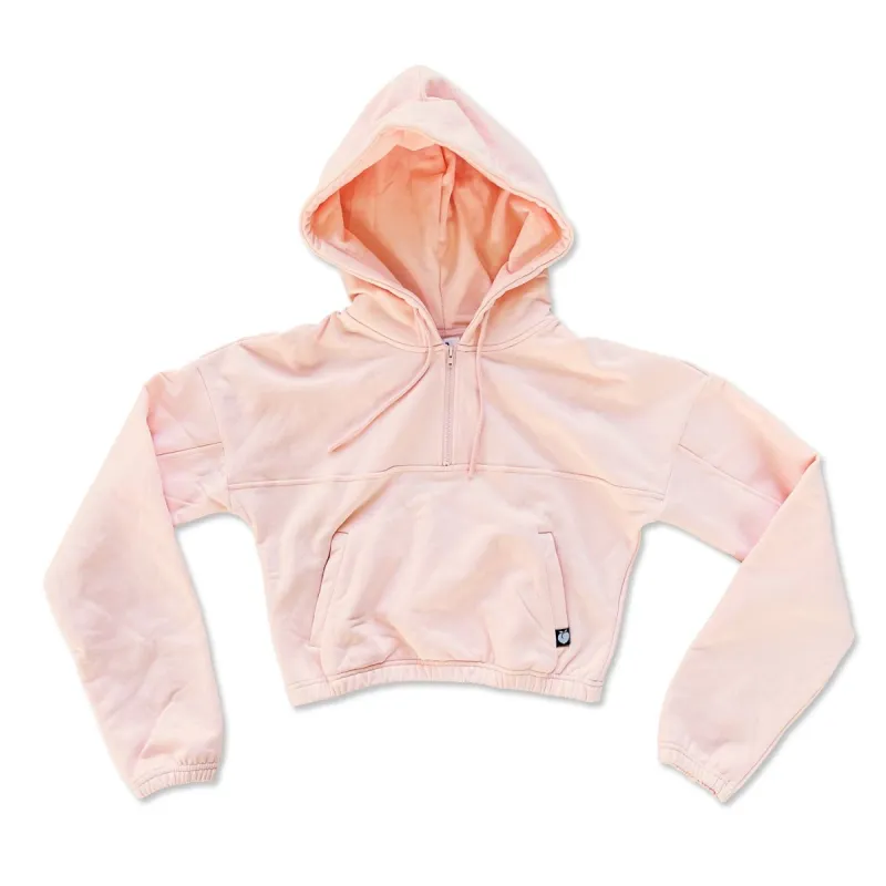 Crop Hoodie - Light Peach (50% OFF!) sold by Flex Living
