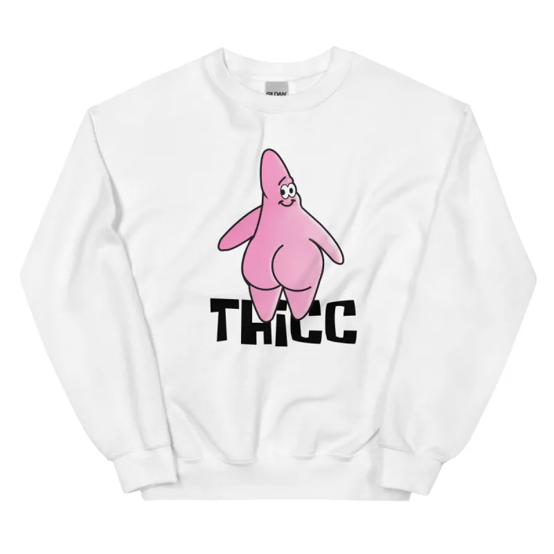 Thicc Star Parody Unisex Sweatshirt sold by Flex Living
