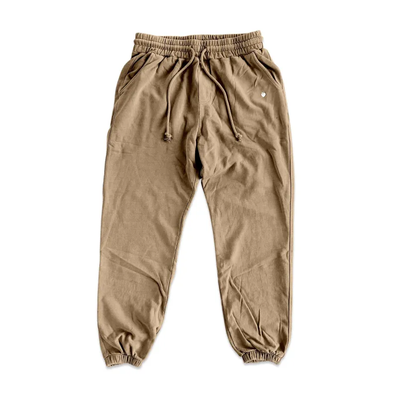 Retro Washed Terry Sweatpants- Khaki (50% OFF!) sold by Flex Living