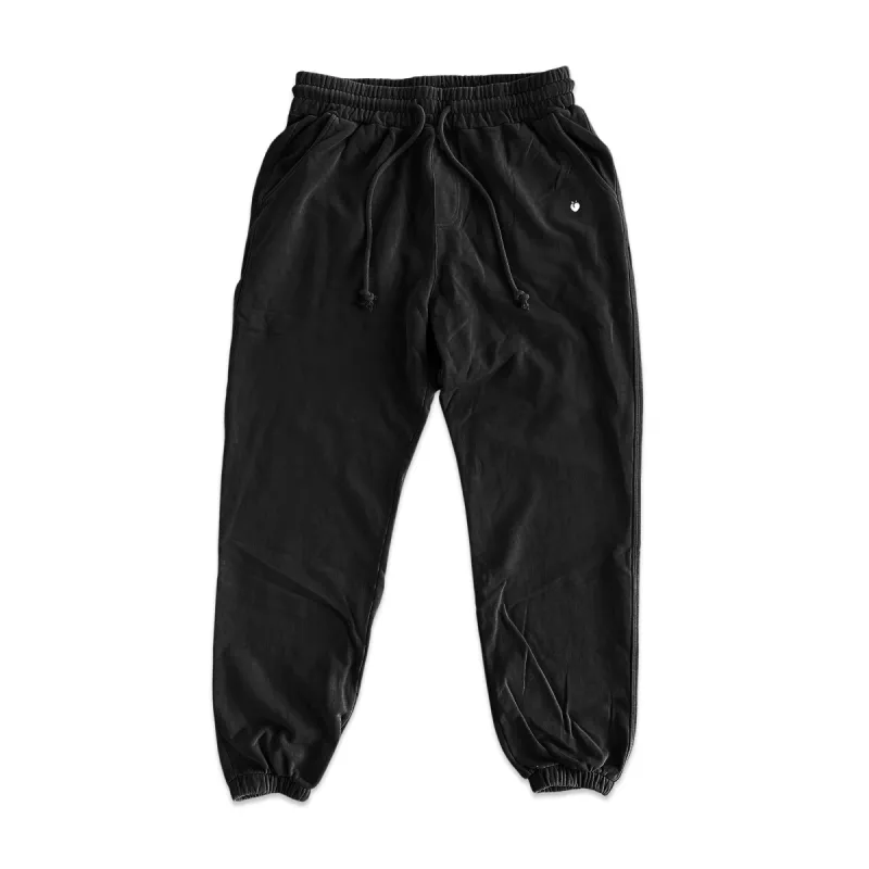 Retro Washed Terry Sweatpants - Black sold by Flex Living