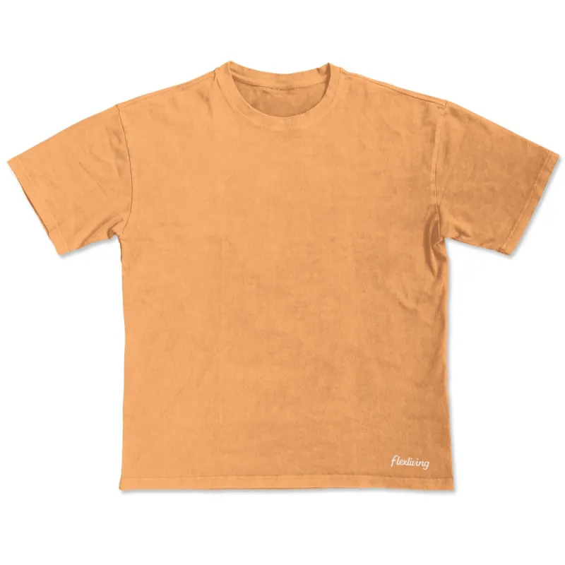 Unisex Oversized Tee - Orange made by Flex Living