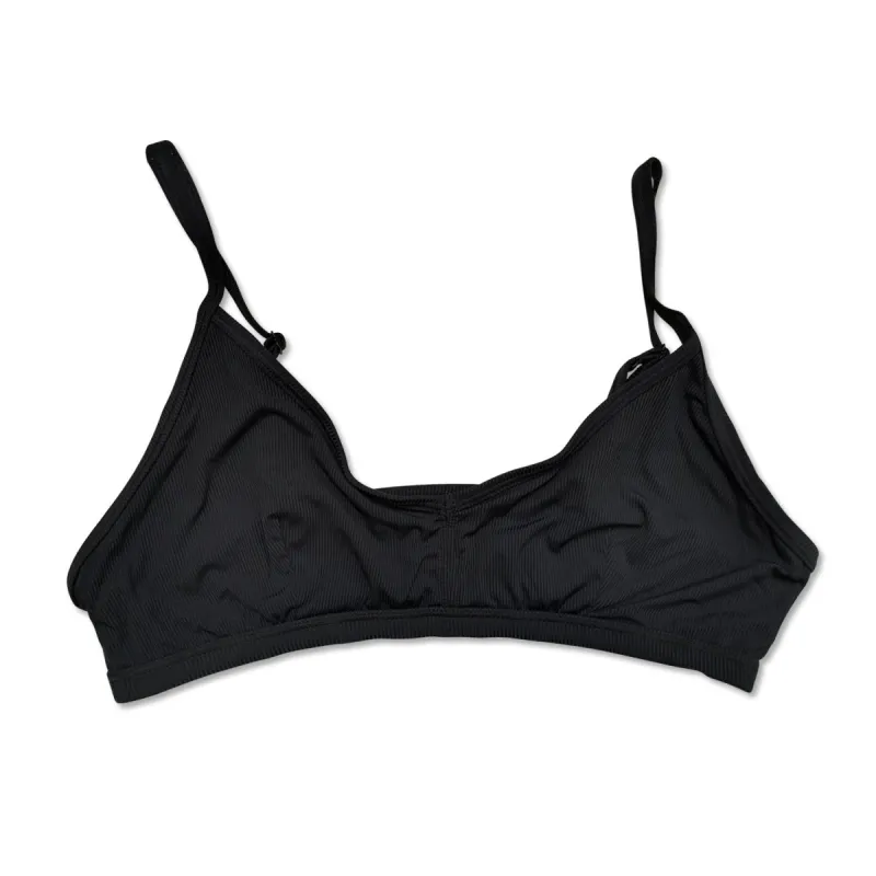 Sweetheart Ribbed Bra - Black (75% OFF!) sold by Flex Living