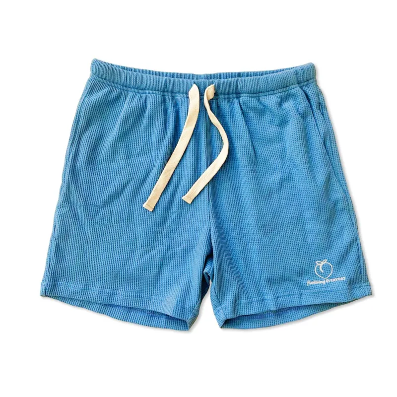 Men's Waffle Lounge Shorts - Blue sold by Flex Living