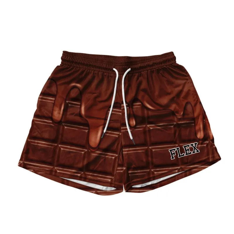 Basic Mesh Short - Chocolate Drip sold by Flex Living