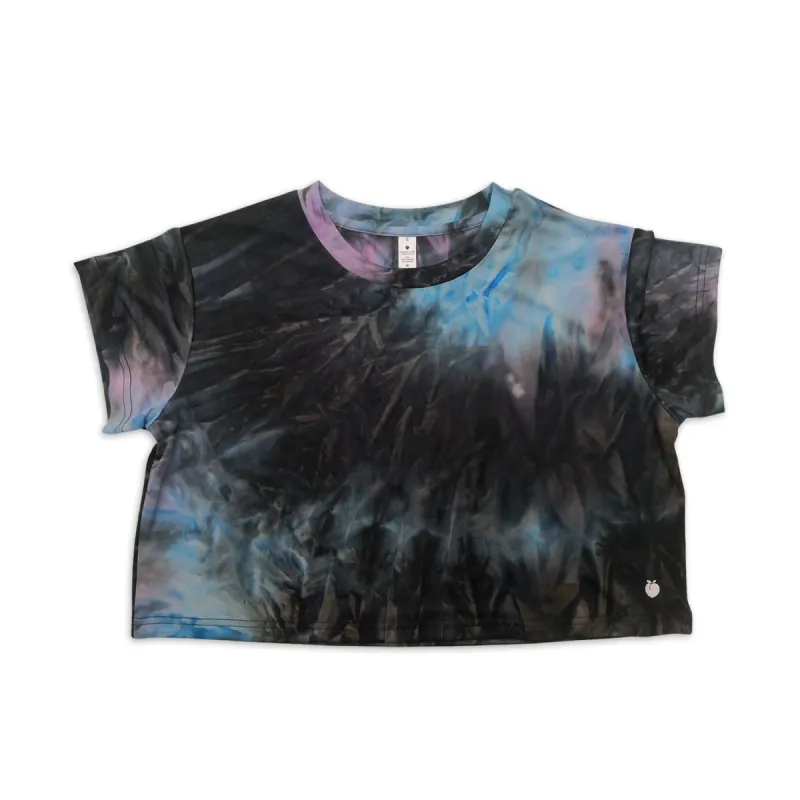 Tie-Dye Crop Tee - Twilight Blue sold by Flex Living