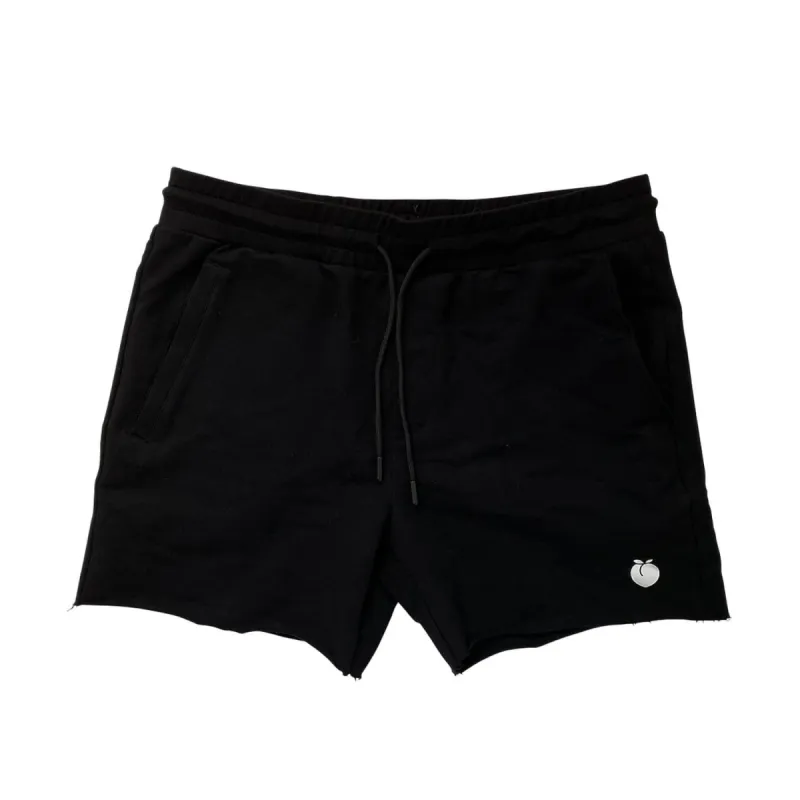 Men's French Terry Bodybuilding Shorts - Black sold by Flex Living