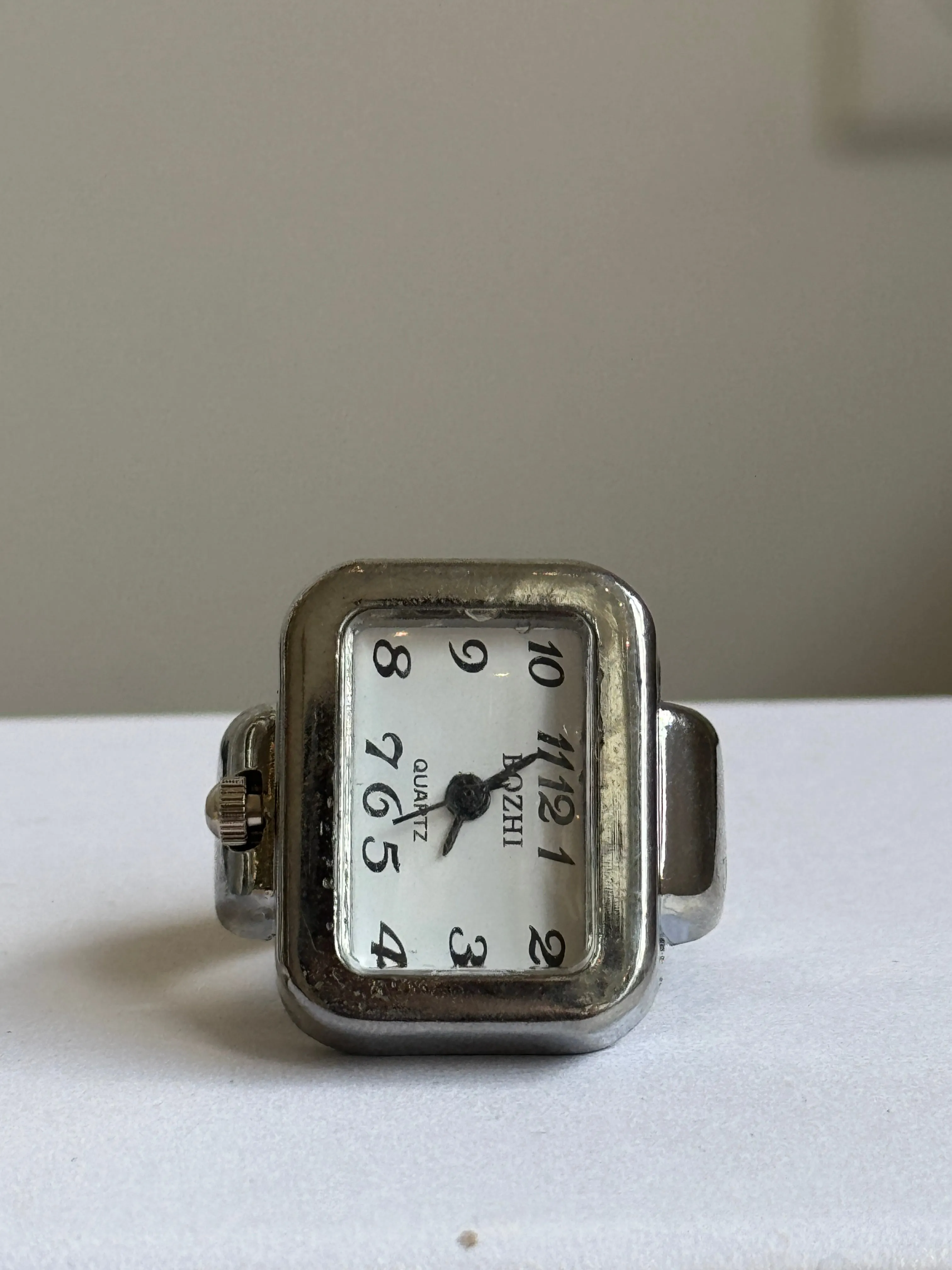 Silver Rectangle Watch Ring sold by Sage & Saber product image thumbnail 4
