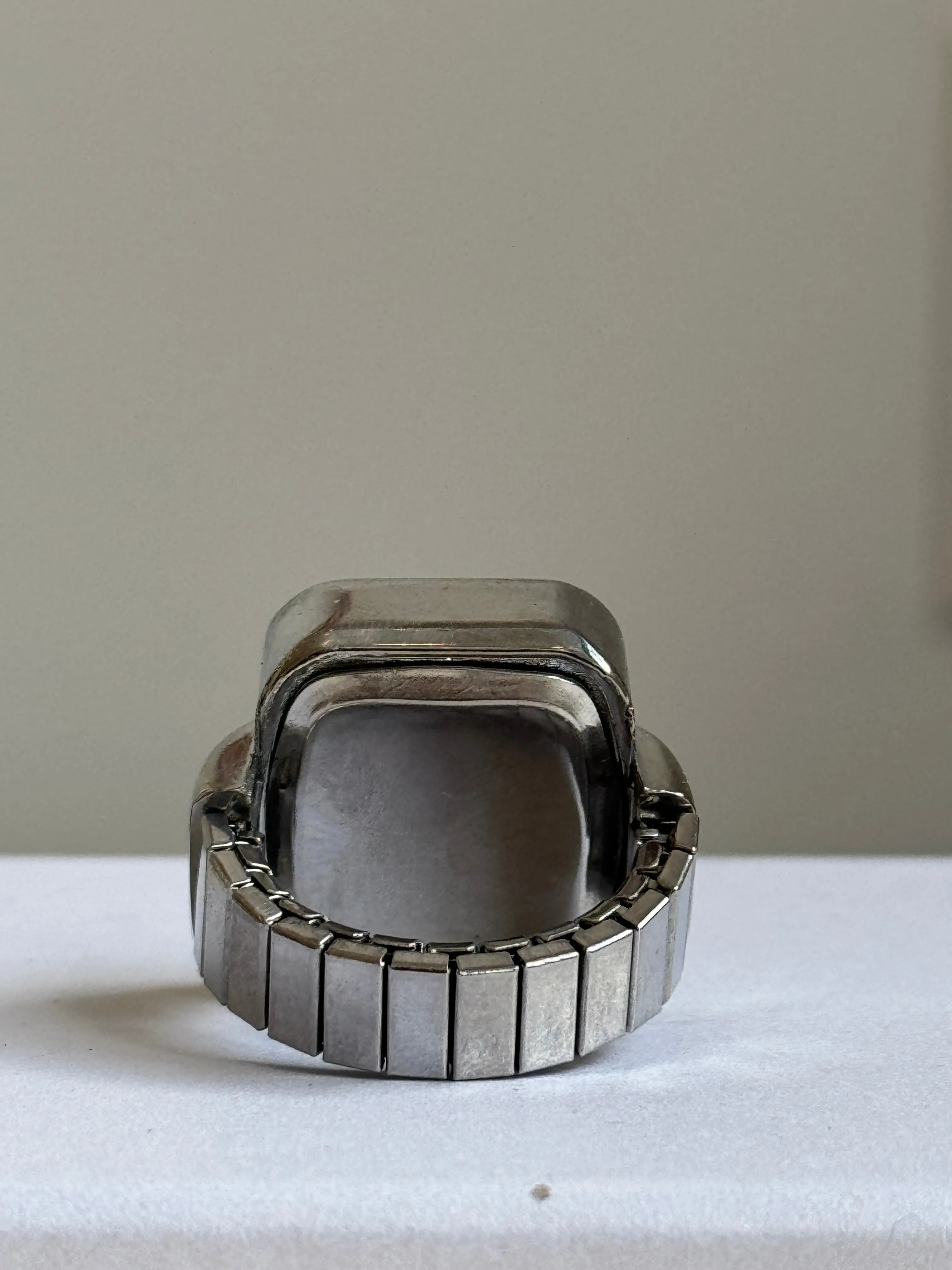 Silver Rectangle Watch Ring sold by Sage & Saber product image thumbnail 5