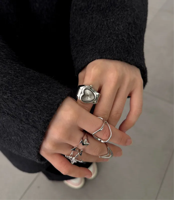 Silver Branded Watch Ring made by Sage & Saber