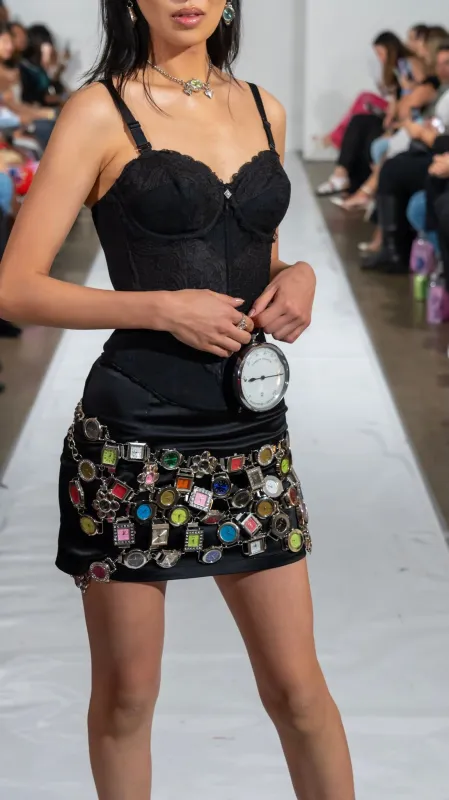 Silver Multi Watch Skirt | One-of-a-kind sold by Sage & Saber