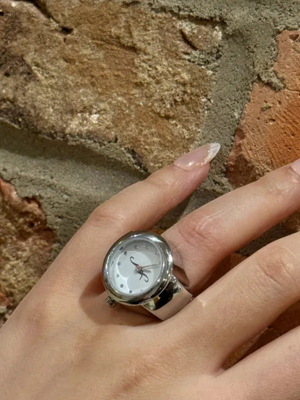 Silver Round Watch Ring sold by Sage & Saber