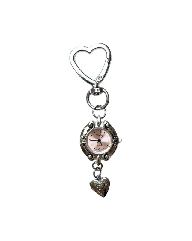 Pink Silver Bag Charm sold by Sage & Saber