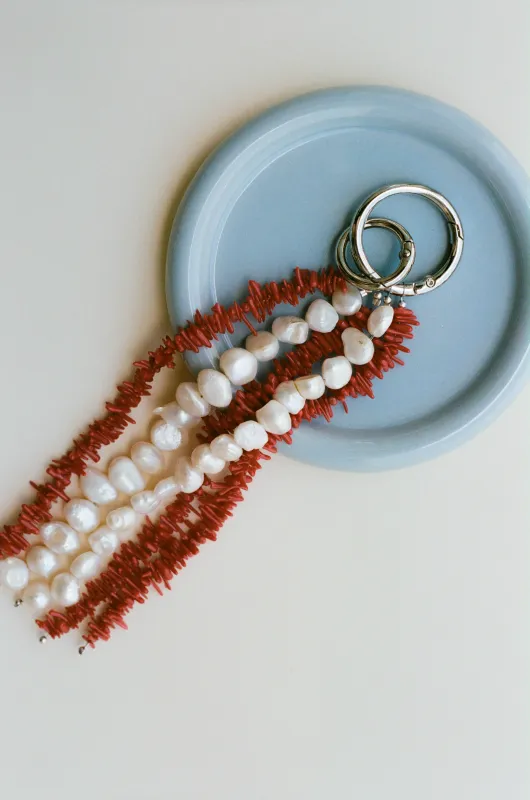 CARO KEYCHAIN- CLAY PEARL sold by Elce Swim