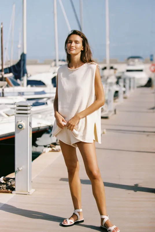 MANON TOP- CREME made by Elce Swim