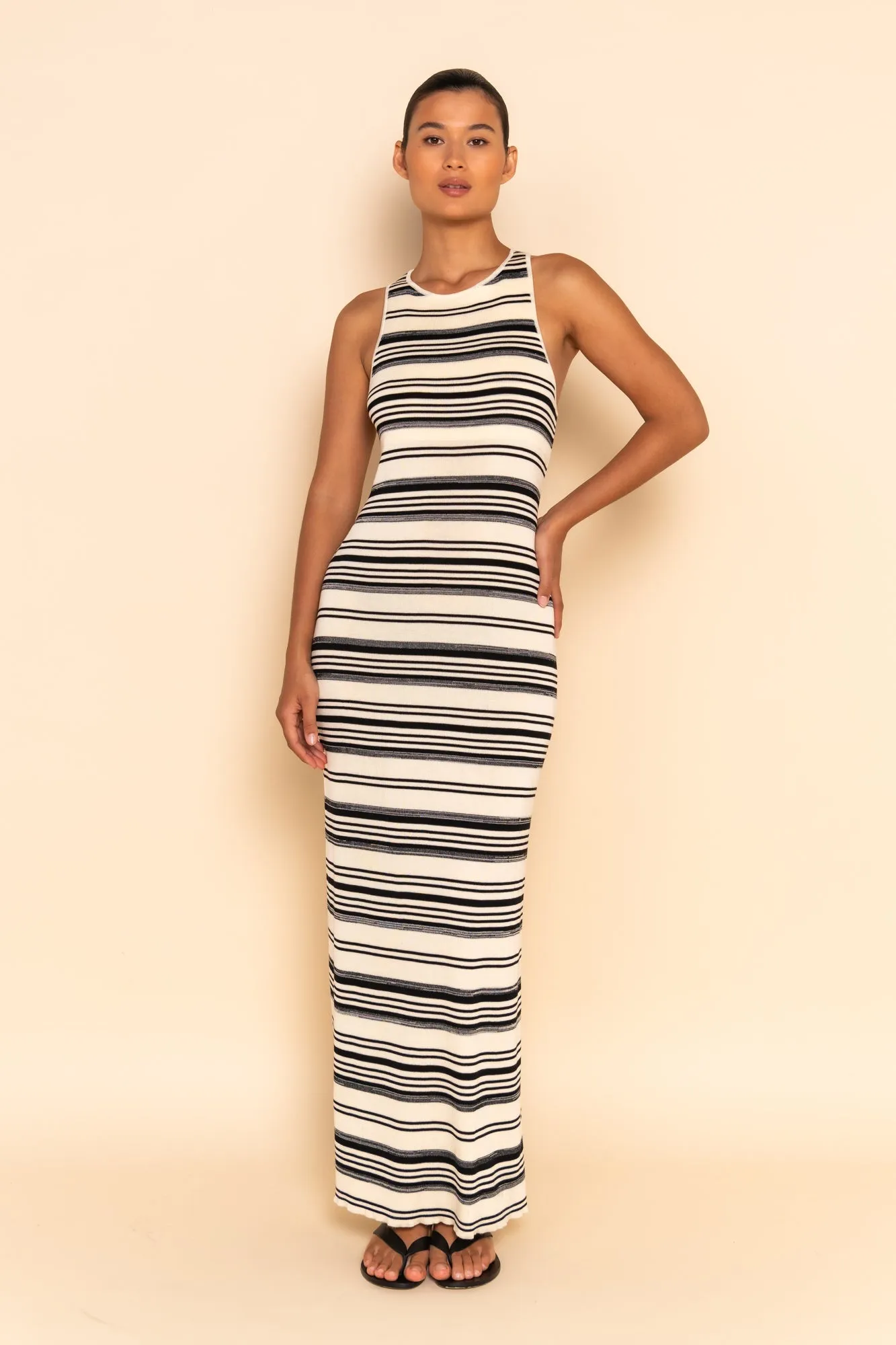 RIO MAXI DRESS - CREAM STRIPE sold by Elce Swim