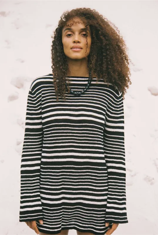 AURA MINI DRESS - MONOCHROME made by Elce Swim