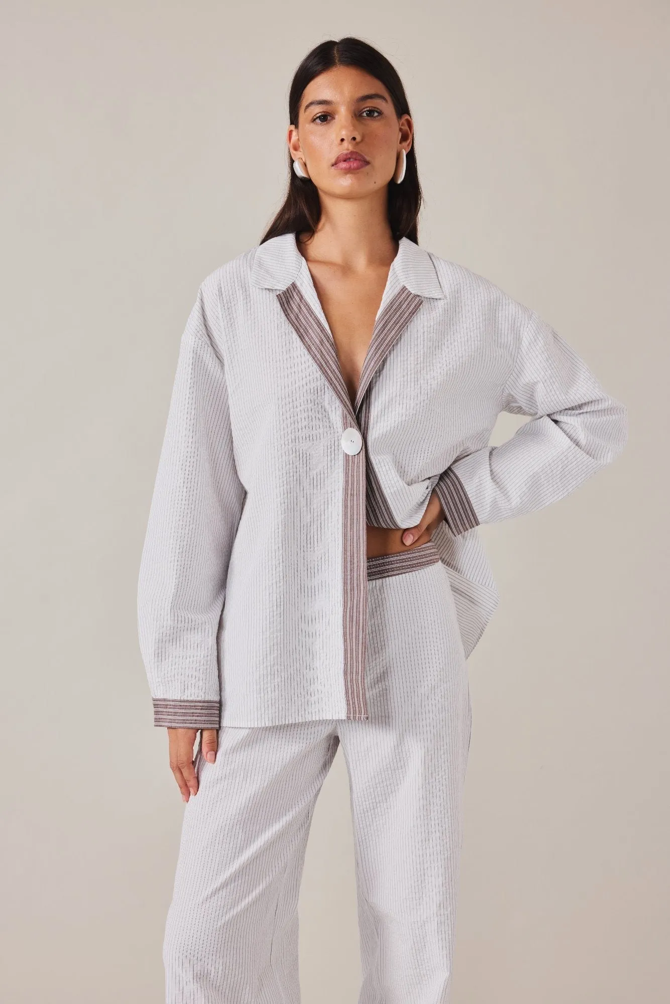 MAE PANT - SLATE STRIPE sold by Elce Swim product image thumbnail 3