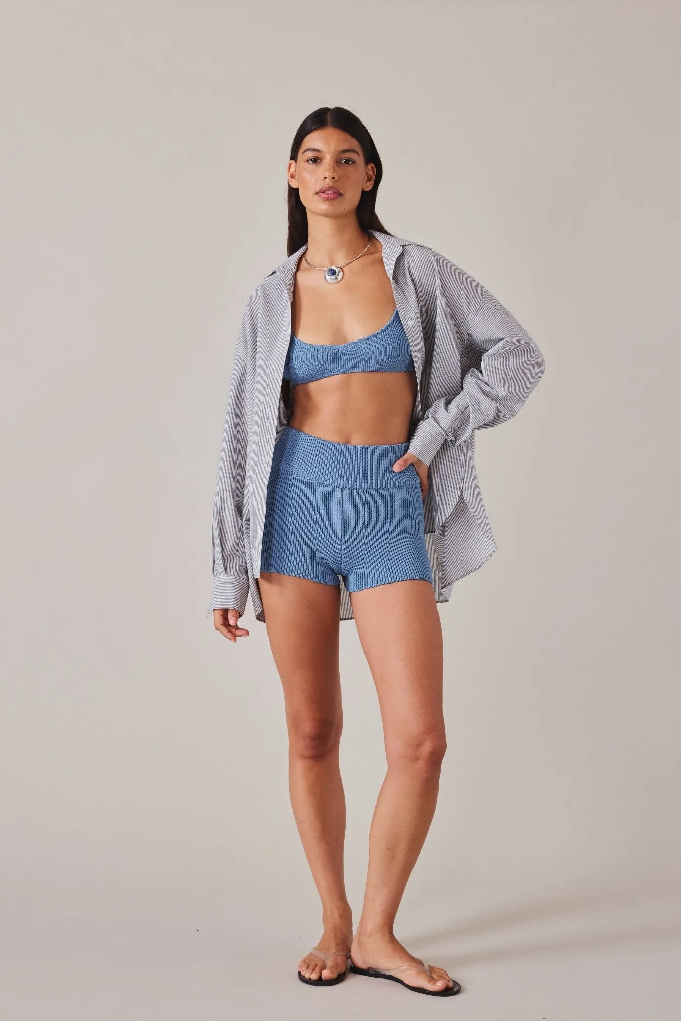 ESSENTIAL KNIT SHORT - BLEUE sold by Elce Swim product image thumbnail 5