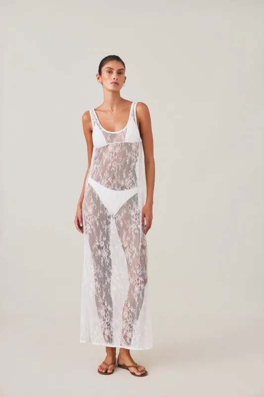 KYOKO MAXI DRESS - BIANCA made by Elce Swim