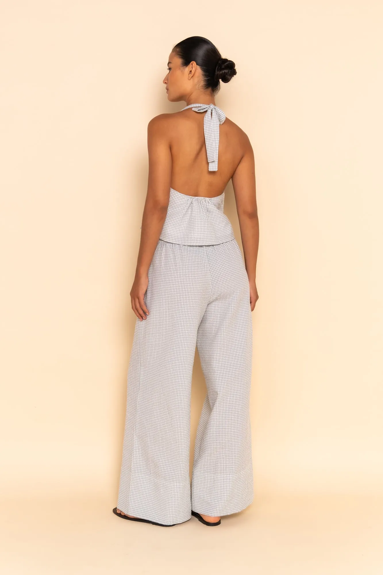 DAPHNE PANT - WHITE CHECK sold by Elce Swim product image thumbnail 4