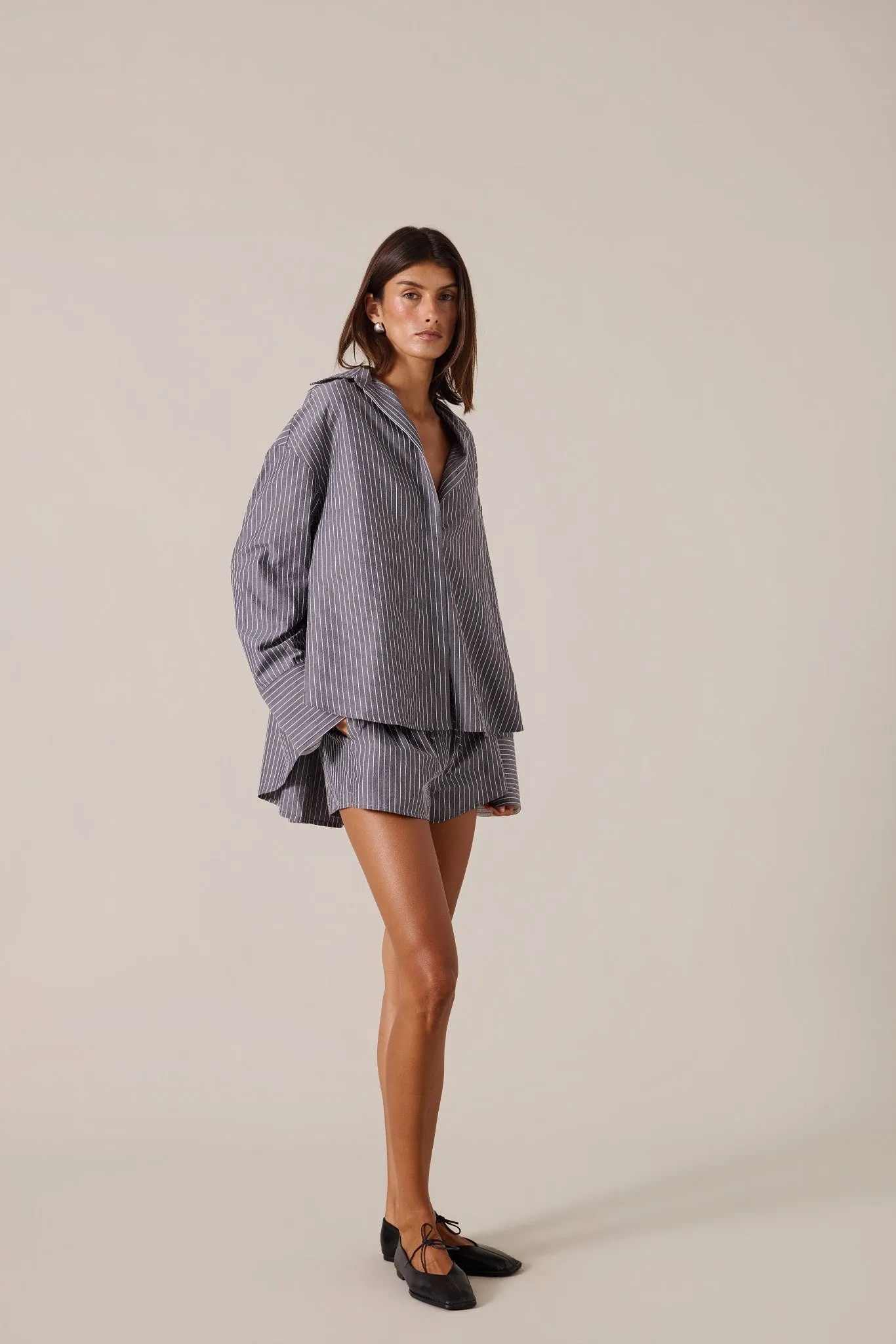 ISLA SHIRT - GRAPHITE sold by Elce Swim product image thumbnail 4