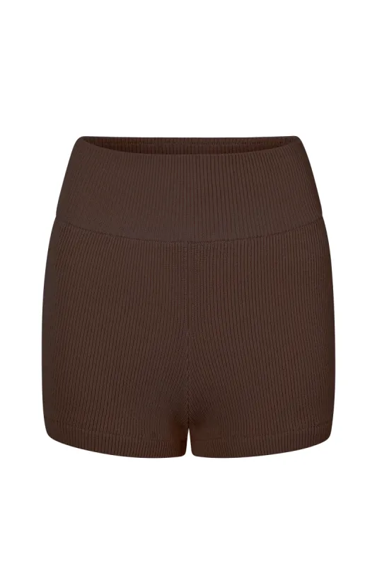 SOL KNIT SHORT - CACAO sold by Elce Swim