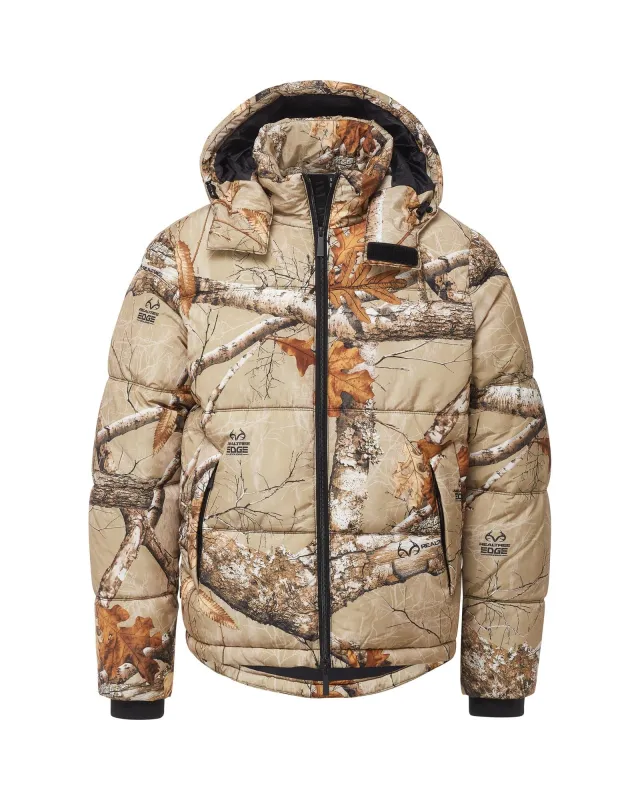 Realtree EDGE® Hooded Puffer - Desert Camo sold by The Very Warm