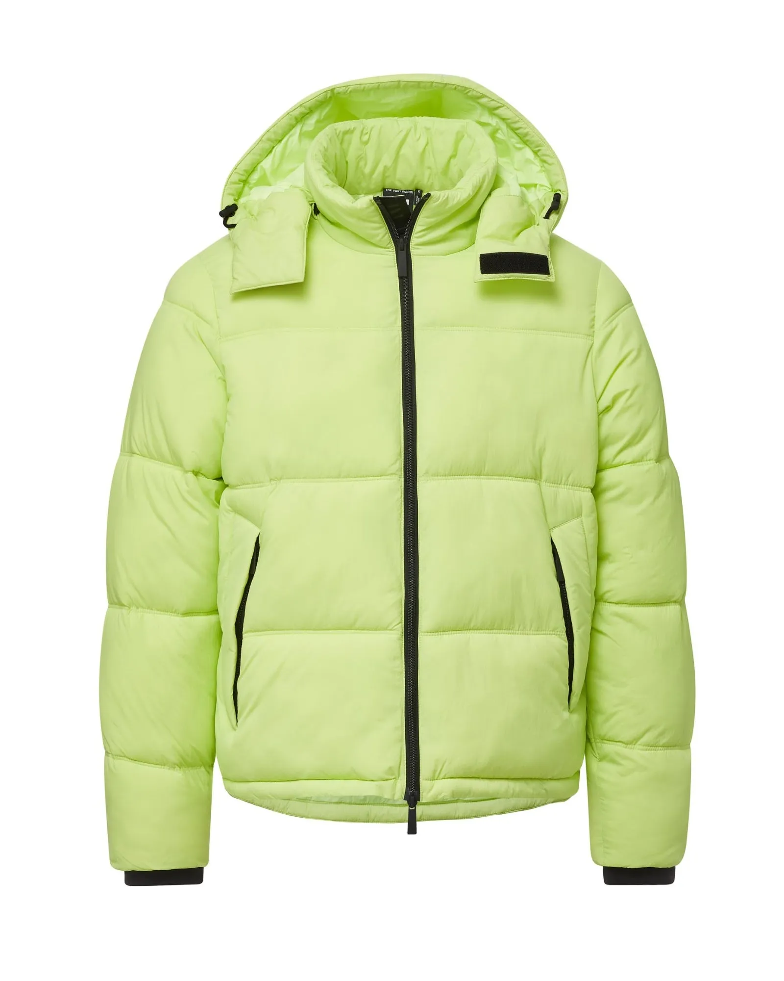 Hooded Puffer - Lime sold by The Very Warm