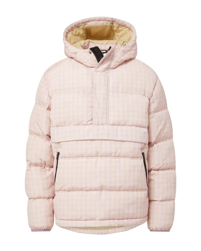 Anorak Puffer - Mauve Check sold by The Very Warm