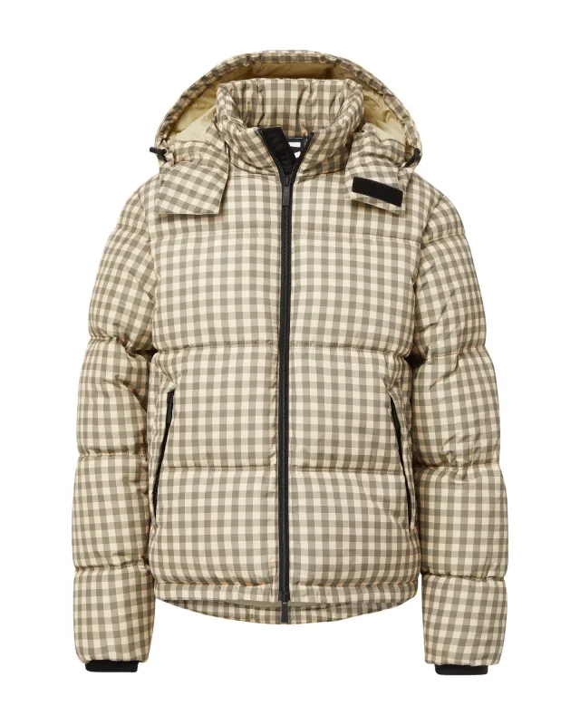 Hooded Puffer - Canteen Check sold by The Very Warm