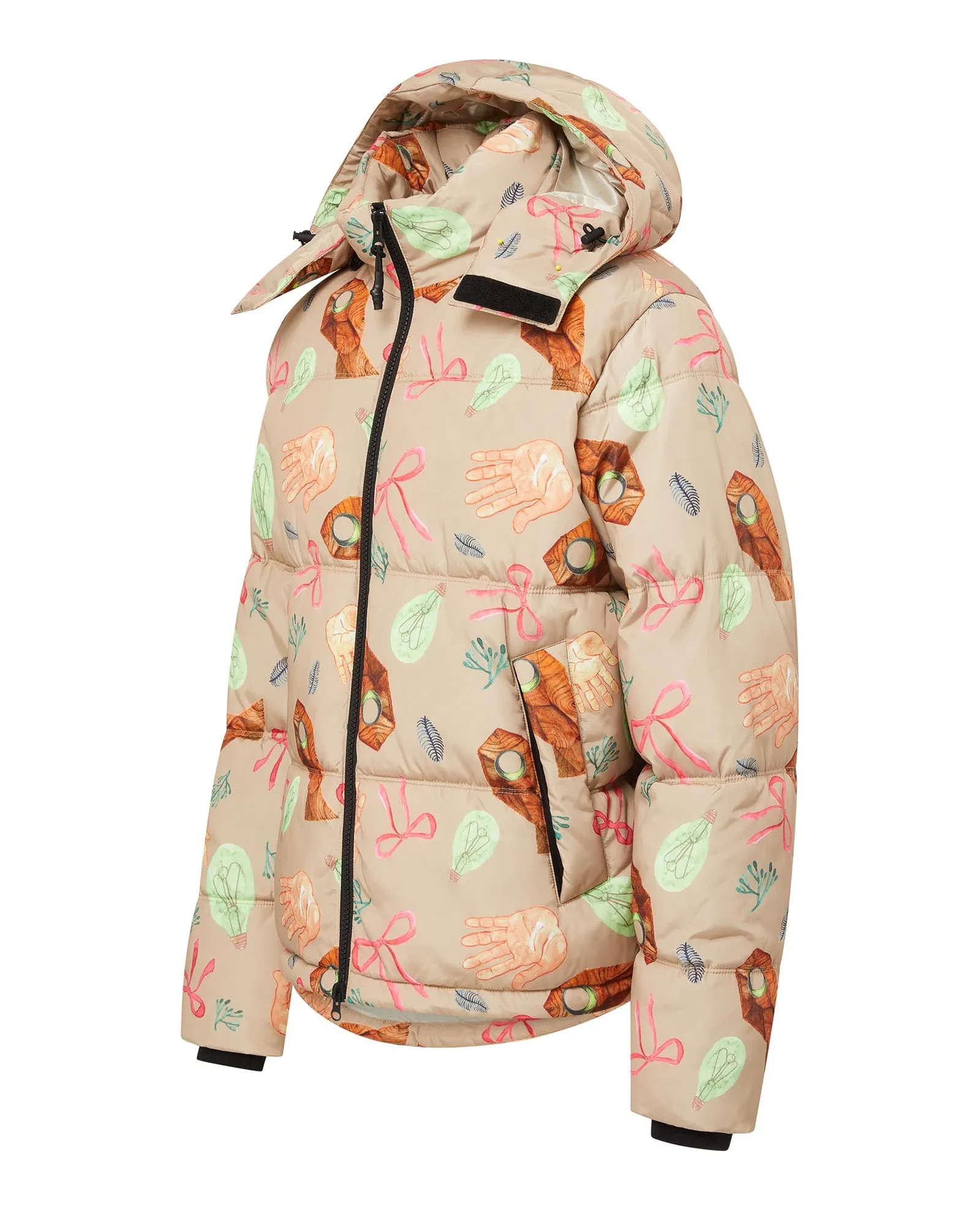 Hooded Puffer - Squid Taupe sold by The Very Warm product image thumbnail 2