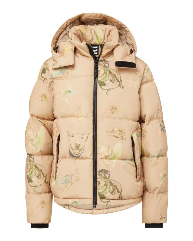 Hooded Puffer - Yuri Taupe sold by The Very Warm