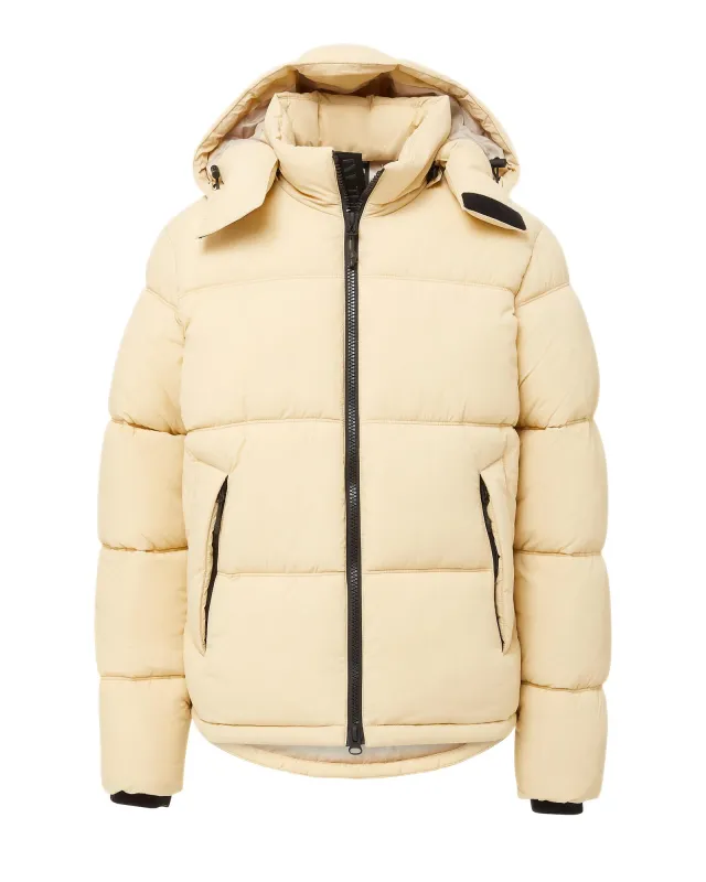 Hooded Puffer - Cream sold by The Very Warm