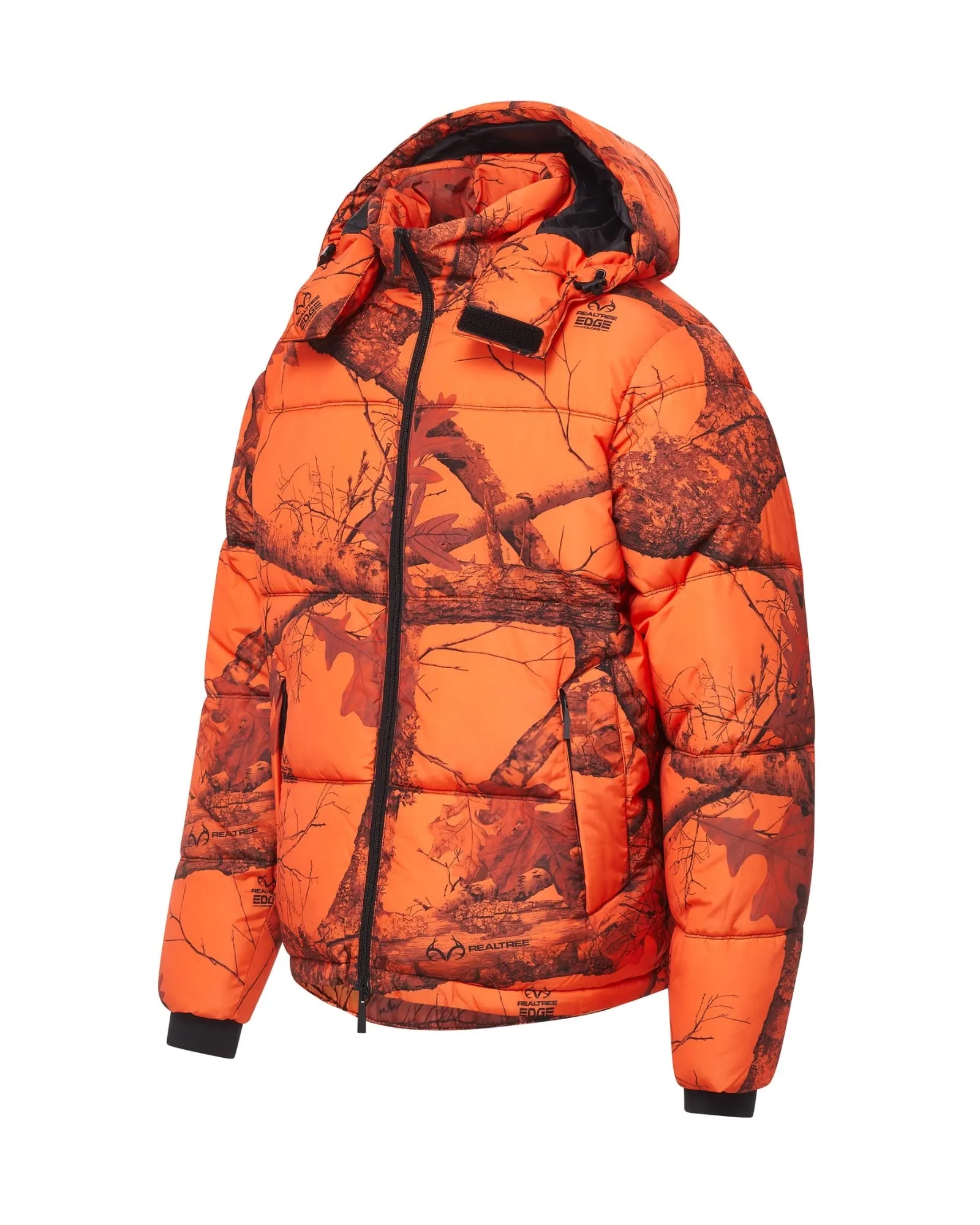 Realtree EDGE® Hooded Puffer - Orange Camo sold by The Very Warm product image thumbnail 4