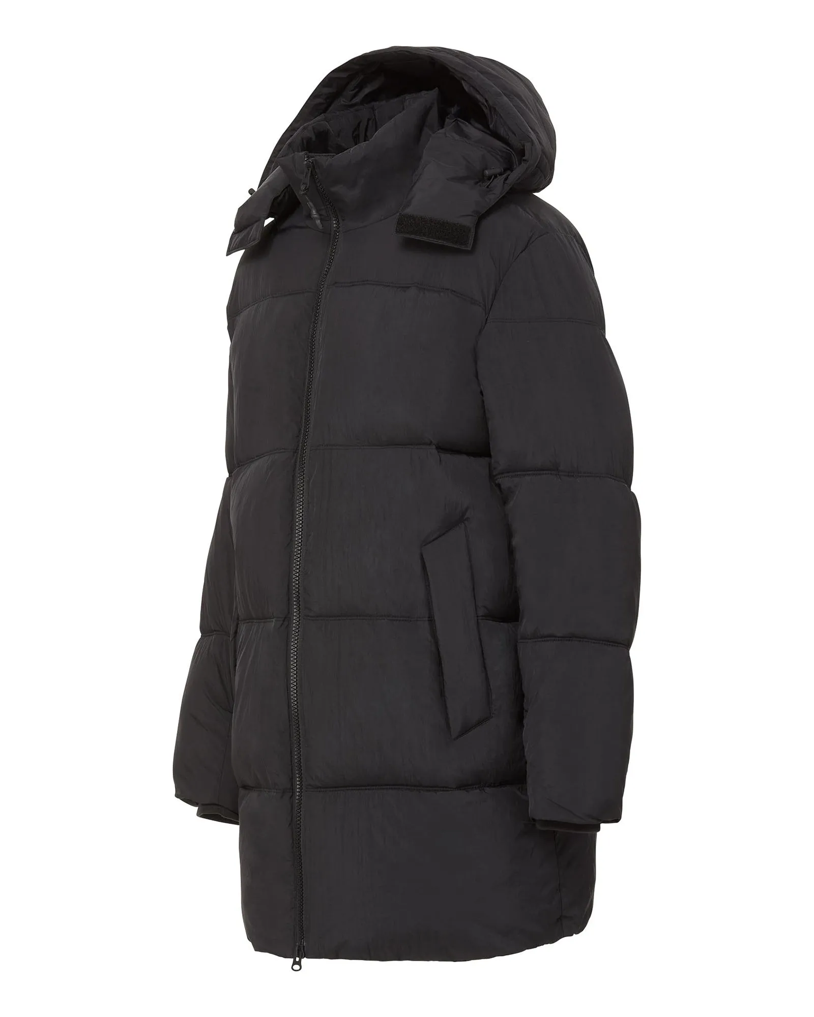Long Hooded Puffer - Black sold by The Very Warm product image thumbnail 4