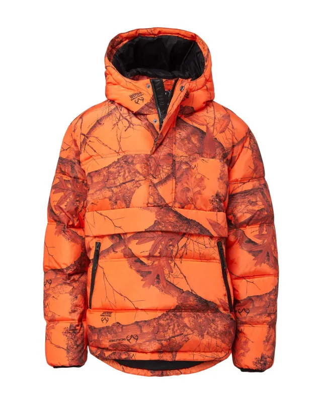 Realtree EDGE® Anorak Puffer - Orange Camo sold by The Very Warm