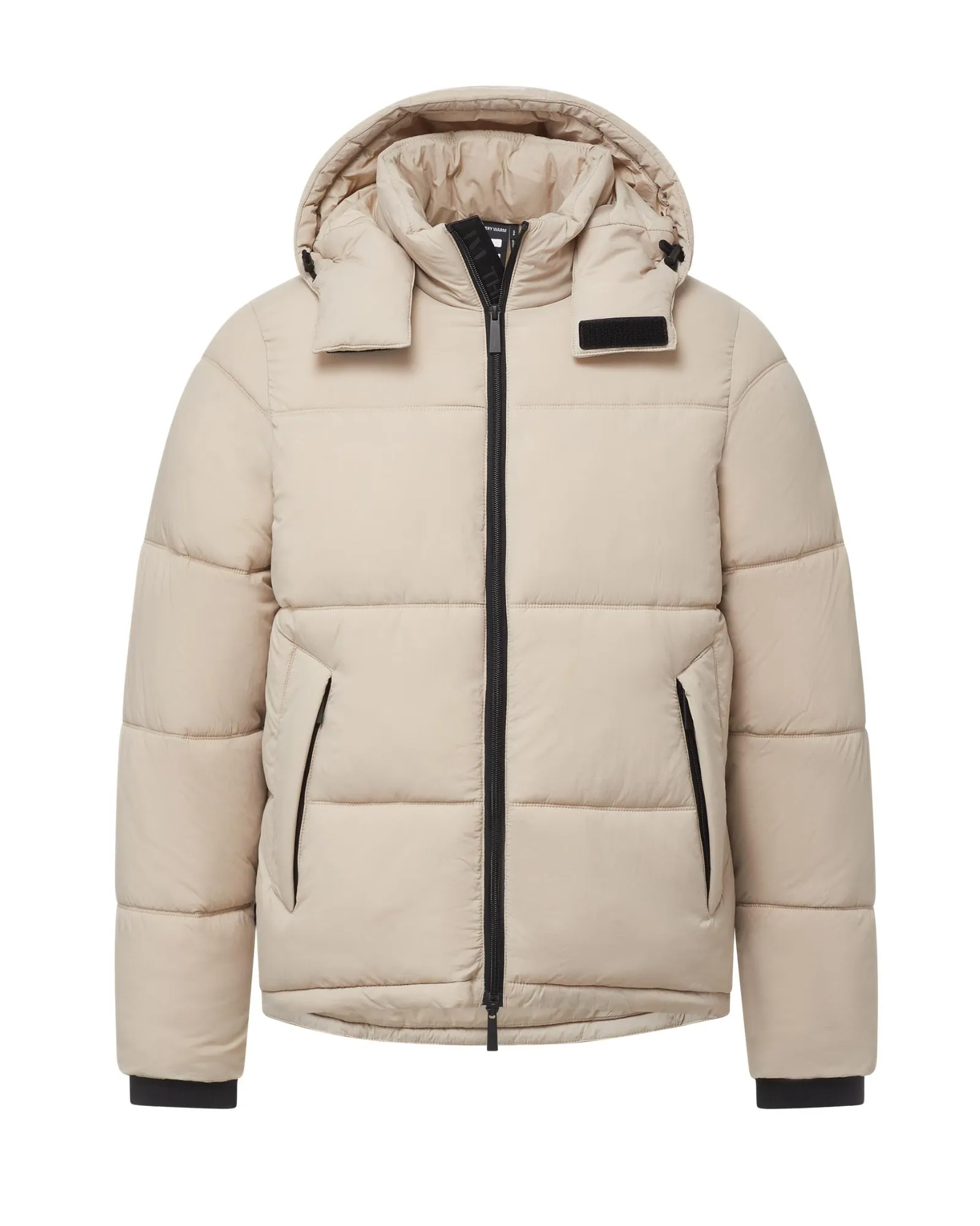 Hooded Puffer - Latte sold by The Very Warm
