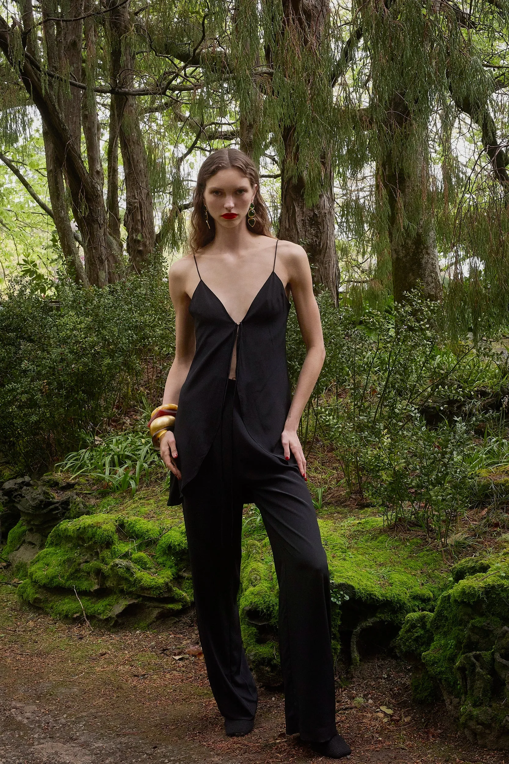 Elvira Top in Black sold by Aubree