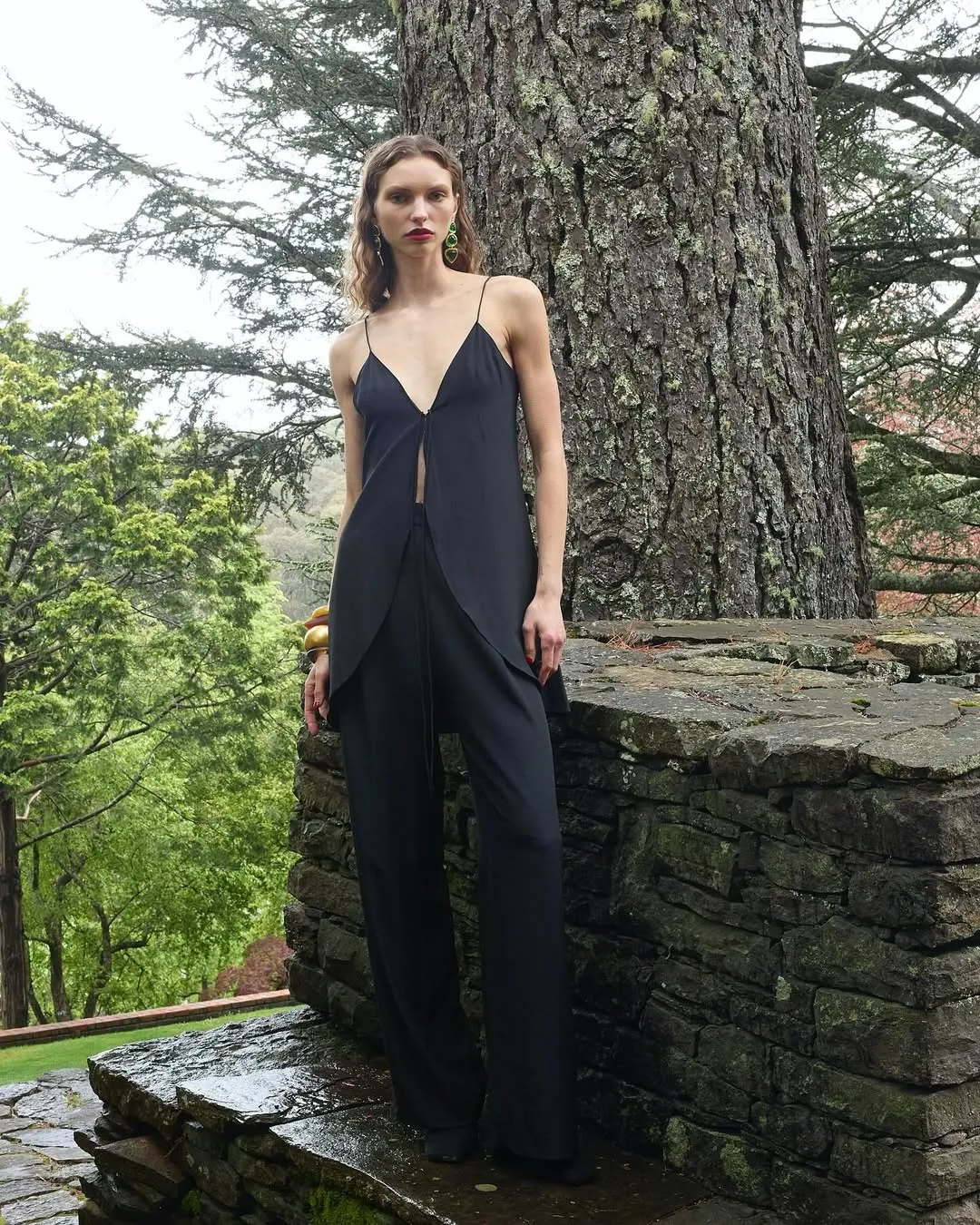 Elvira Pant in Black sold by Aubree