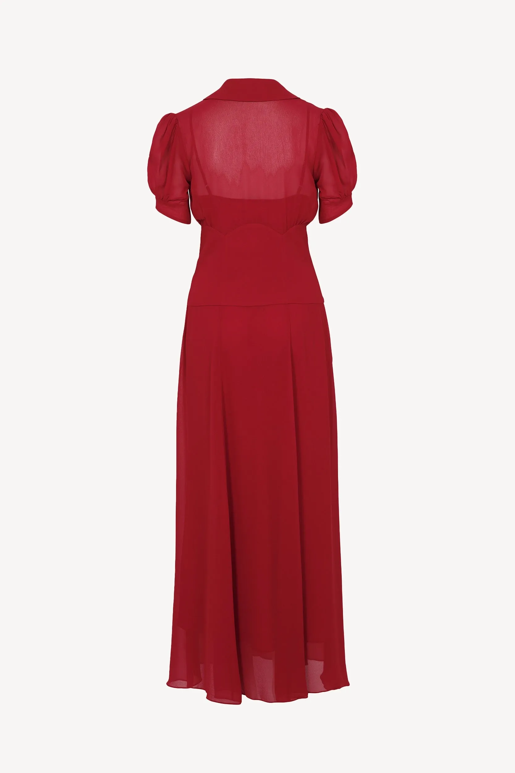 Satine Dress in True Red sold by Aubree product image thumbnail 3