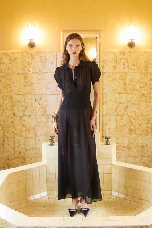 Satine Dress in Black sold by Aubree