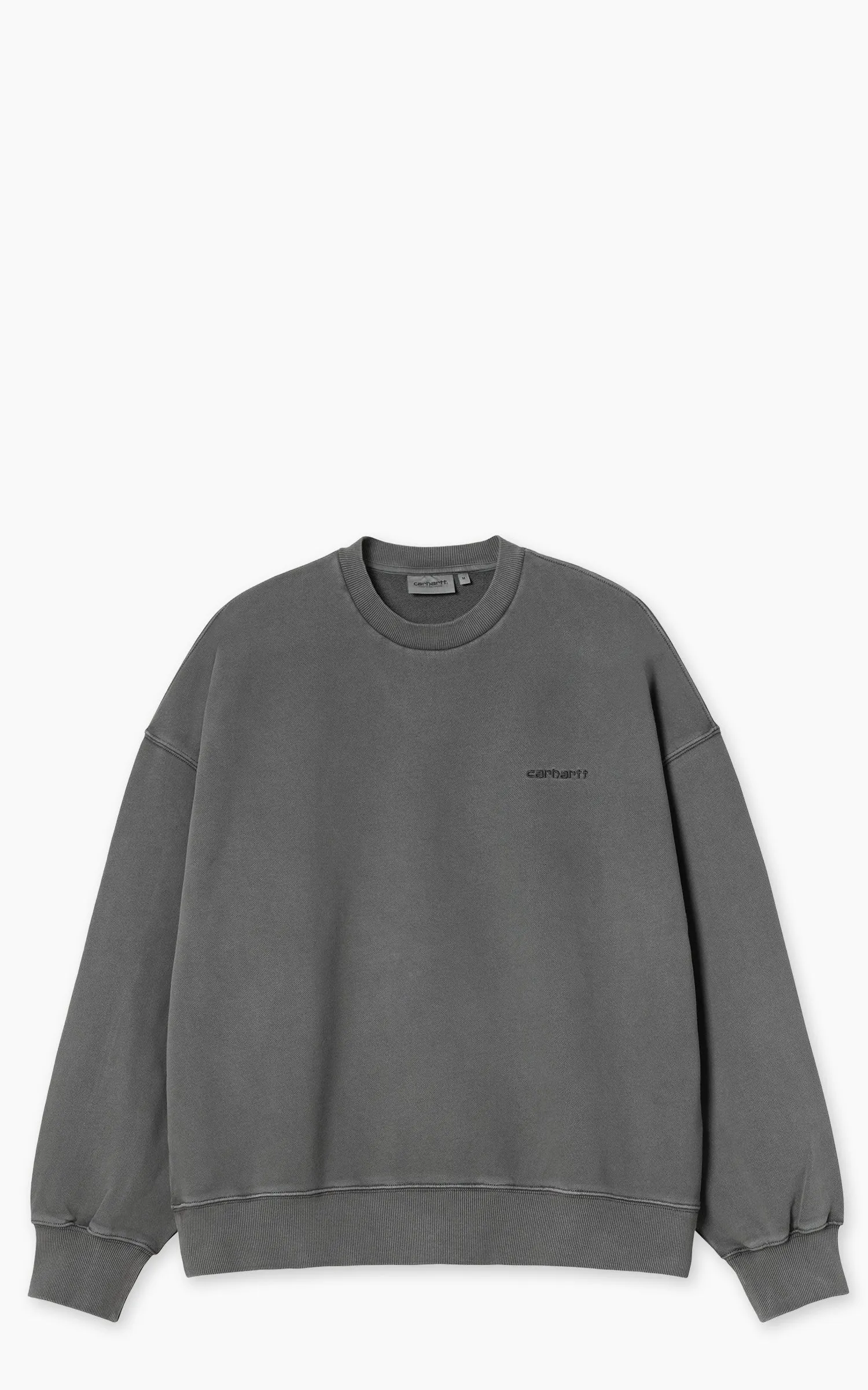 Carhartt WIP Benton Sweatshirt Garment Dyed Graphite sold by Cultizm