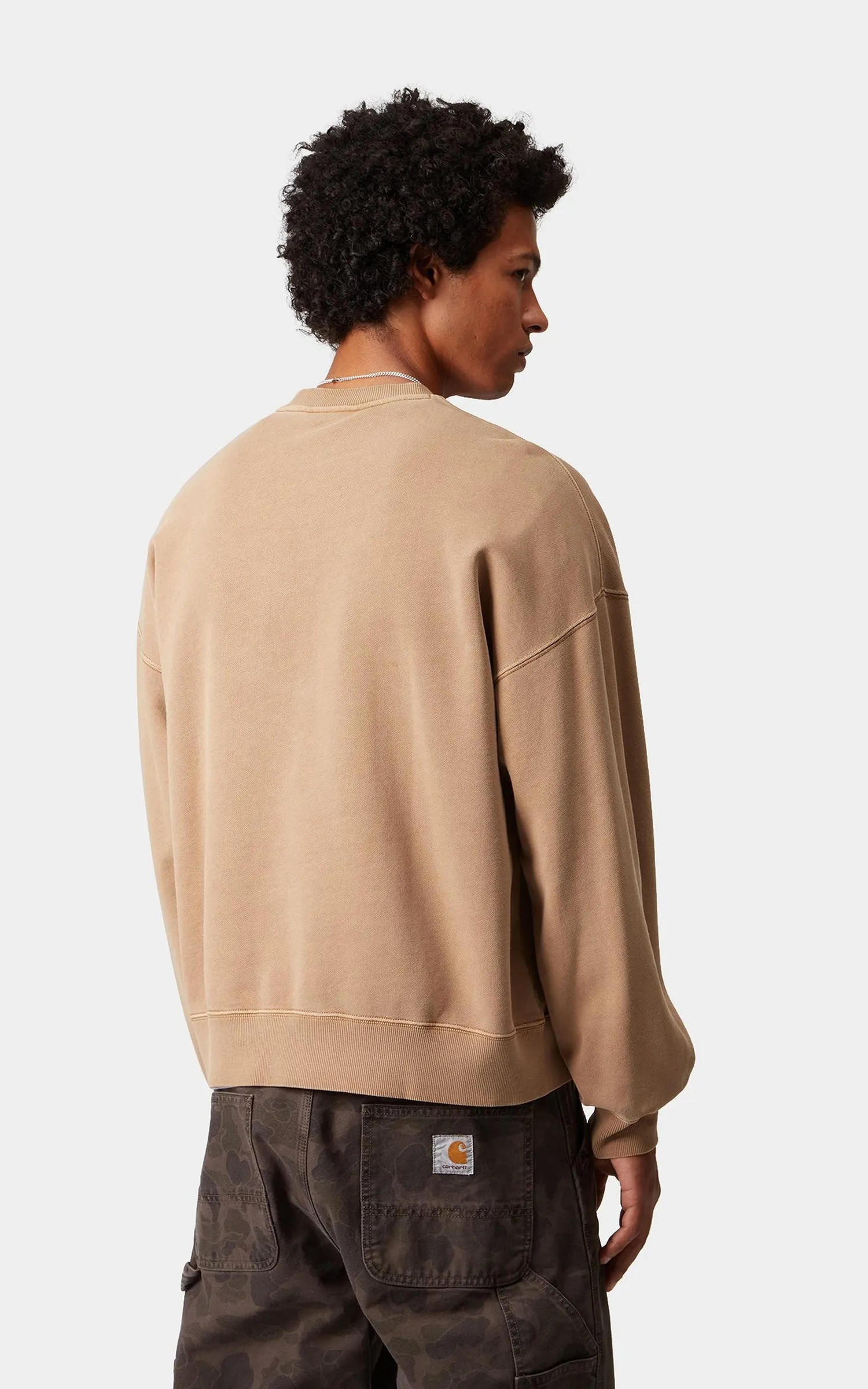 Carhartt WIP Benton Sweatshirt Garment Dyed Peanut sold by Cultizm product image thumbnail 4