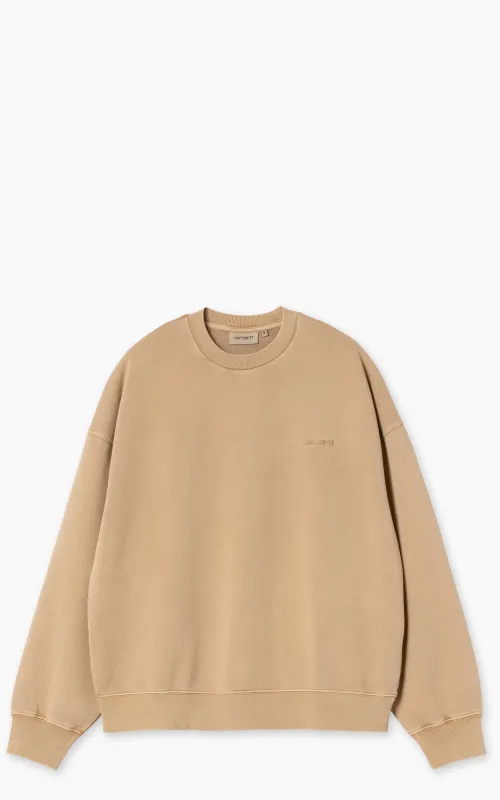 Carhartt WIP Benton Sweatshirt Garment Dyed Peanut made by Carhartt WIP