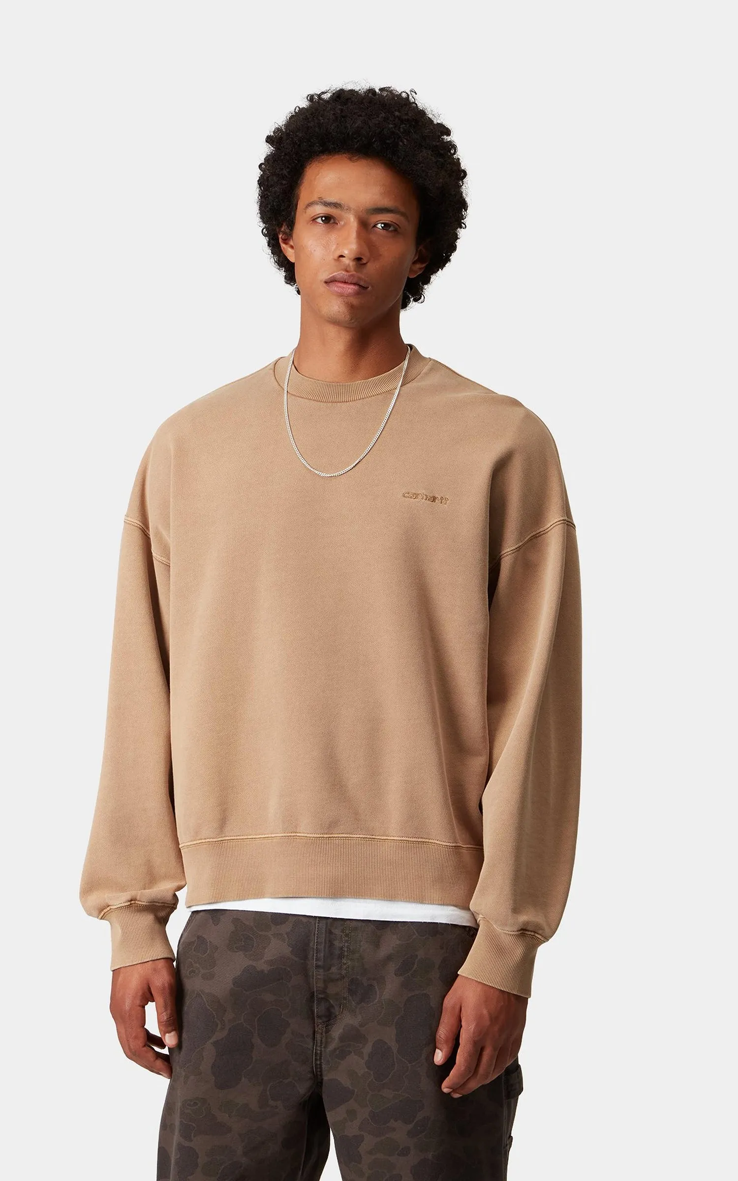 Carhartt WIP Benton Sweatshirt Garment Dyed Peanut sold by Cultizm product image thumbnail 3