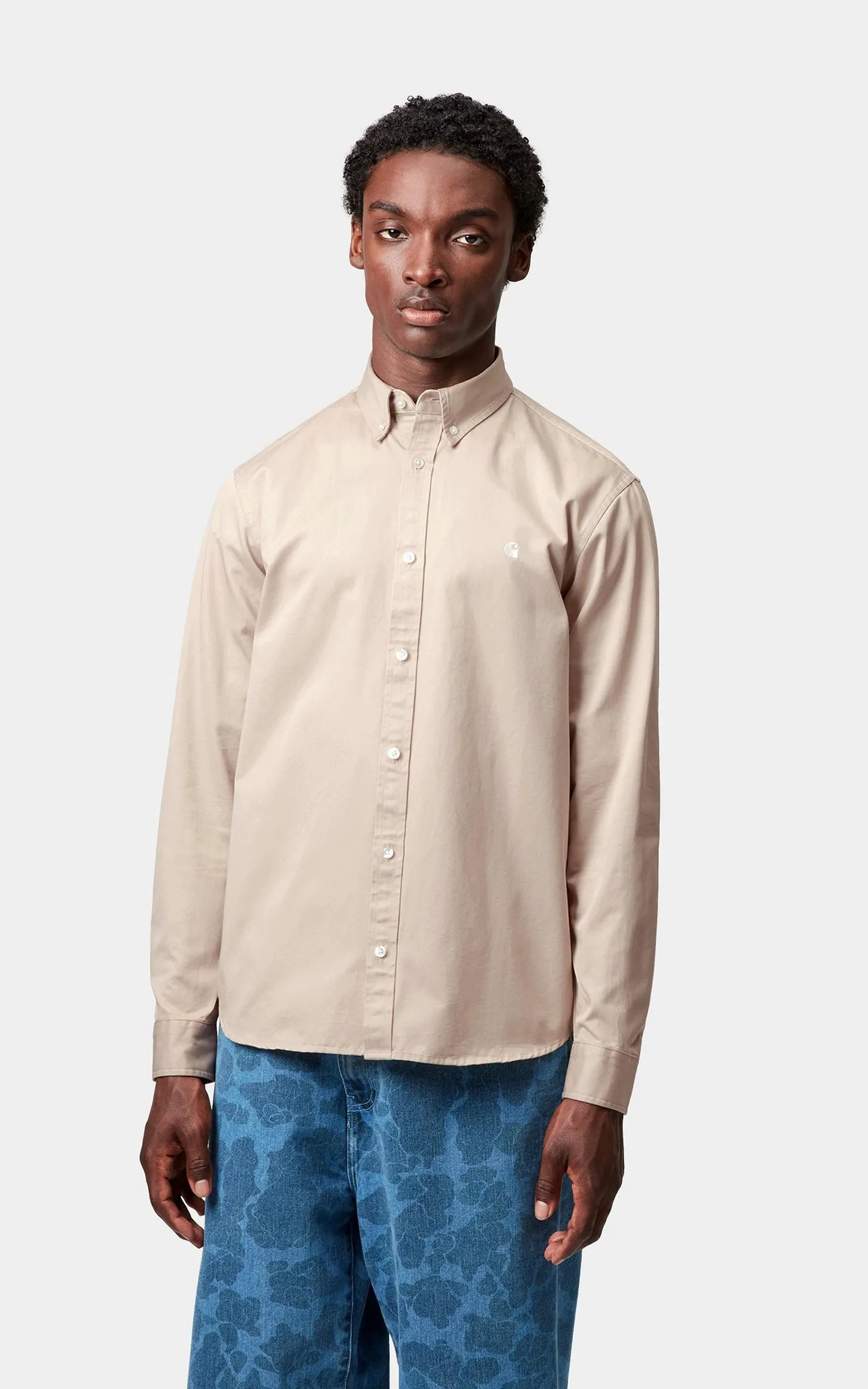 Carhartt WIP L/S Madison Shirt Fleur De Sel/Wax sold by Cultizm product image thumbnail 2
