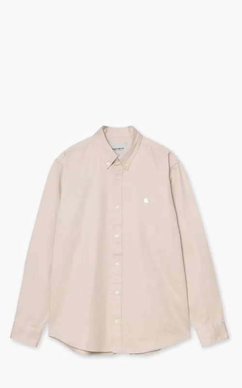 Carhartt WIP L/S Madison Shirt Fleur De Sel/Wax sold by Cultizm